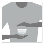 MicroGourmet Food Container, 8 oz, 4.1" Diameter x 1.14" h, Clear, Plastic, 500/Carton