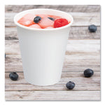 Double-Sided Poly (DSP) Paper Cold Cups, 12 oz, White, 2,000/Carton