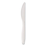 Reliance Mediumweight Cutlery, Standard Size, Knife, Plastic, White, 1,000/Carton
