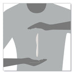 Reliance Mediumweight Cutlery, Standard Size, Knife, Plastic, White, 1,000/Carton