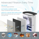 Pure Enrichment Genuine 3-in-1 True HEPA Air Purifier Filter (PEAIRPLG)