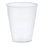 High-Impact Polystyrene Cold Cups, 5 oz, Plastic, Translucent, 100/Pack