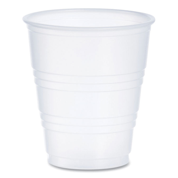 High-Impact Polystyrene Cold Cups, 5 oz, Plastic, Translucent, 100/Pack