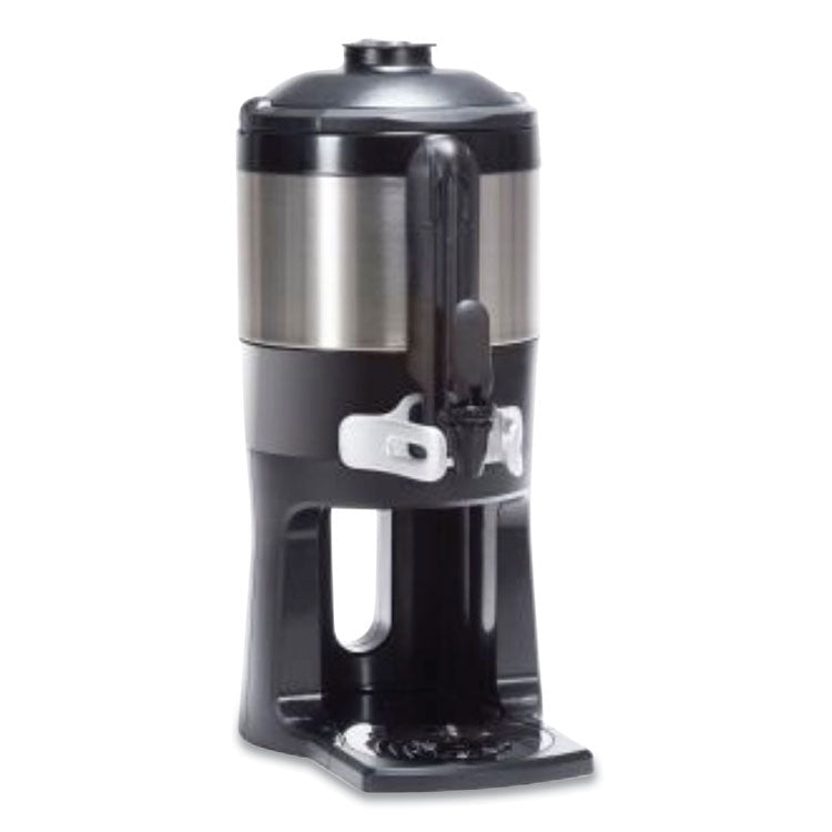 ThermoFresh Server with Mechanical Sight Gauge, 128 oz, Silver/Black