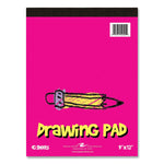 Kids Drawing Pad, 40 White 9 x 12 Sheets, 12/Carton