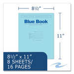 Examination Blue Book, Wide/Legal Rule, Blue Cover, (8) 11 x 8.5 Sheets, 500/Carton