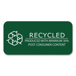 Environotes Recycled Index Cards, Narrow Rule, 3 x 5 White, 100 Cards, 36/Carton