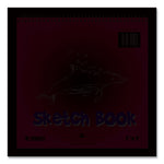 Kids Sketch Notepad, Green Cover, 40 White 9 x 9 Sheets, 12/Carton