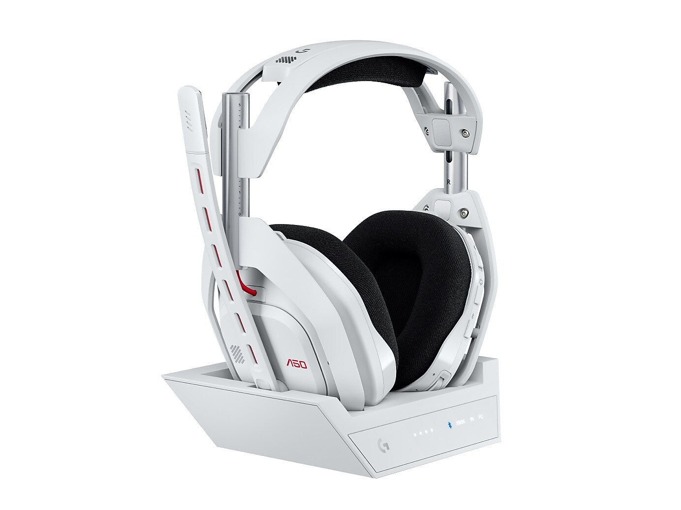 Logitech ASTRO A50 Wireless Noise Canceling Bluetooth Dolby Atmos Gaming Headset, USB-C, White (939-002229)