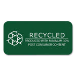 Environotes Recycled Index Cards, Narrow Ruled, 4 x 6, White, 100 Cards, 36/Carton