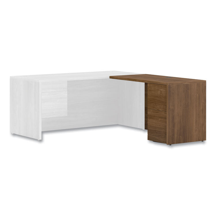 10500 Series Return with Full-Height Pedestal, Right, 48" x 24" x 29.5", Pinnacle