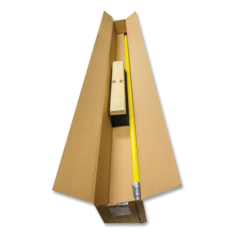 Tampico Push Broom Kit, 36" x 60" Metal Handle, Black/Yellow