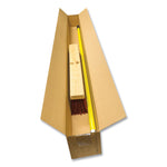 Poly Push Broom Kit, 24" x 60" Metal Handle, Maroon/Yellow