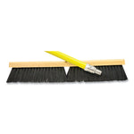 Tampico Push Broom Kit, 24" x 64" Metal Handle, Black/Yellow