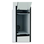 Mobile TV Cart COWORKSATION, Engineered Wood, 3 Shelves, Supports 40 lb, 22.5" x 22.6" x 50.89", White
