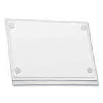 Self-Adhesive Water-Resistant Sign Holder, 8.5 x 11, Clear Frame, 5/Pack