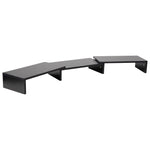 Mind Reader Adjustable Dual Monitor Stand, Up to 44 lbs., Black (MDFMOND-BLK)