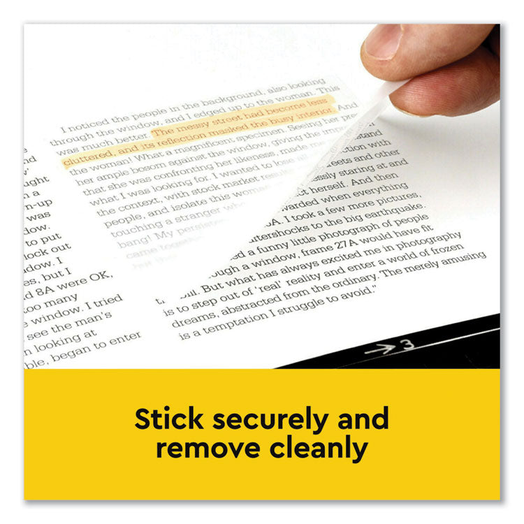 Transparent Notes, Unruled, 3" x 3", Transparent, 36 Sheets/Pad, 10 Pads/Pack