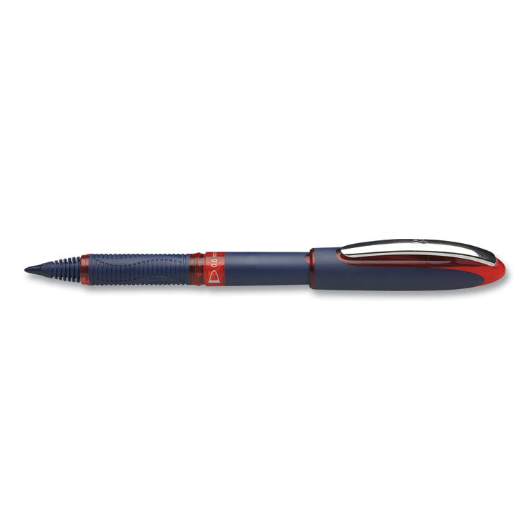 One Business Rollerball Pen, Stick, Fine 0.6 mm, Assorted Ink and Barrel Colors, 4/Pack