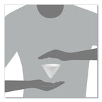 Bare Eco-Forward Treated Paper Funnel Cups, 6 oz, White, 250/Bag, 10/Carton