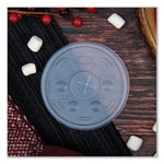 Plastic Cold Cup Lids, Fits 10 oz Cold Cups, Translucent, 100/Pack, 10 Packs/Carton