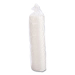Plastic Lids for Foam Cups/Bowls/Containers, Flat with Straw Slot, Fits 6 oz to 14 oz, Translucent, 100/Pack, 10 Packs/Carton