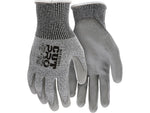 MCR Safety Cut Pro Hypermax Fiber/Polyurethane Work Gloves, XXL, A2 Cut Level, Salt-and-Pepper/Gray, Dozen (127-92752PUXXL)