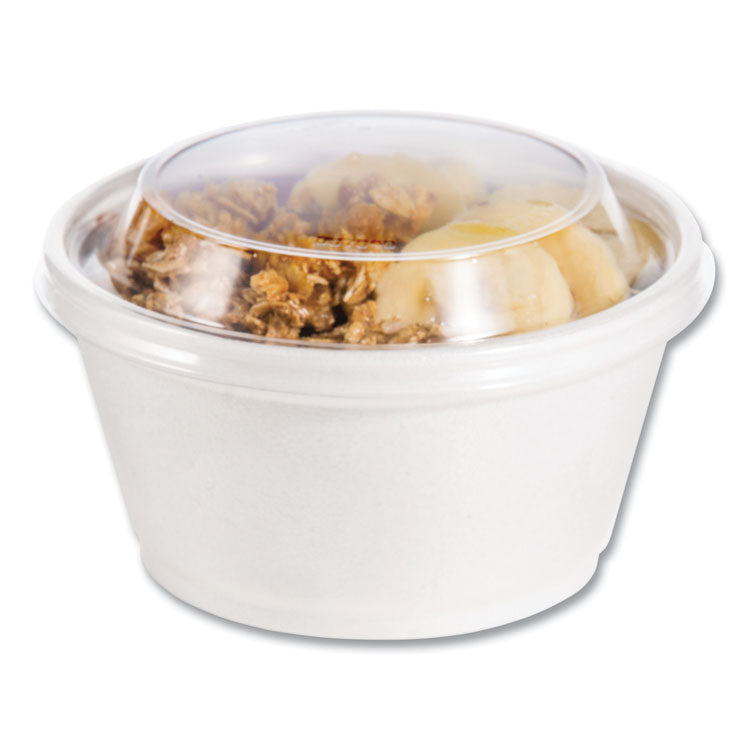 Plastic Dome Lid, Fits 5 oz to 32 oz Hot Cups/Containers, Clear, 100/Pack, 10 Packs/Carton