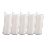 Plastic Lids for Foam Containers, Flat, Vented, Fits 24 oz to 32 oz, Translucent, 100/Pack, 5 Packs/Carton