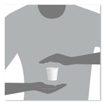 Single-Sided Poly Paper Hot Cups, 4 oz, White, 50 Bag, 20 Bags/Carton