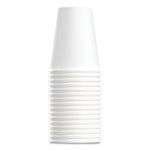 Single-Sided Poly Paper Hot Cups, 8 Oz, White, 50/bag, 20 Bags/carton