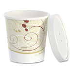 Flexstyle Double Poly Food Combo Packs, 16 oz, Symphony, Paper, 25 Combos/Sleeve, 10 Sleeves/Carton