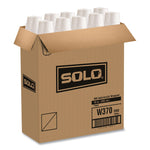 Single-Sided Poly Paper Hot Cups, Individually Wrapped, 10 oz, White, 24/Bag, 20 Bags/Carton