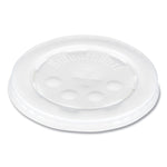 Polystyrene Plastic Flat Straw-Slot Cold Cup Lids, Fits 12 oz to 24 oz Cold Cups, Plastic, Translucent, 125/Pack, 16 Packs/CT