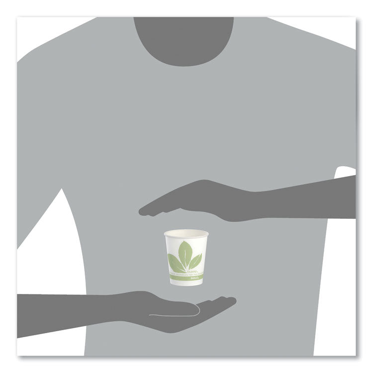 Bare Eco-Forward Paper Cold Cups, 5 oz, Green/White, 100/Sleeve, 30 Sleeves/Carton