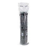 Traveler Cappuccino Style Dome Lid, Fits 10 oz to 24 oz Hot Cups, Plastic, Black, 100/Sleeve, 10 Sleeves/Carton