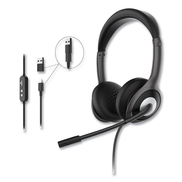 HS5600SU Connect USB Stereo Headset with Boom Microphone