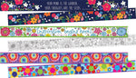 Barker Creek Double-Sided Border Set, 35" x 3", Floral, 3 designs, 36/Set (4045)