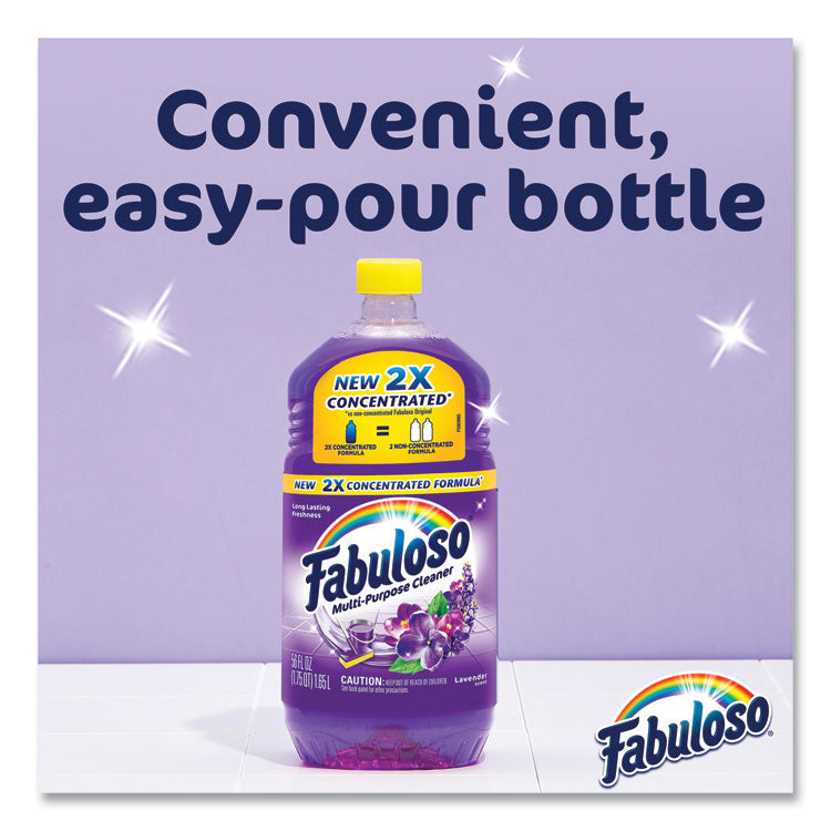 Multi-Use Cleaner, Lavender Scent, 56 oz Bottle, 6/Carton