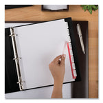 Print and Apply Index Maker Clear Label Dividers, Extra Wide Tab, 8-Tab, 11.25 x 9.25, White, 1 Set