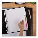 Print and Apply Index Maker Clear Label Dividers, Extra Wide Tabs, 8-Tab, 11.25 x 9.25, White, 5 Sets