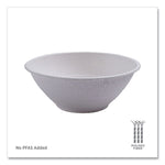 Vanguard Renewable and Compostable Sugarcane Bowls, 40 oz, White, 400/Carton