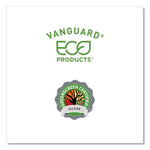 Vanguard Renewable and Compostable Sugarcane Plates, 5 x 10, White, 500/Carton