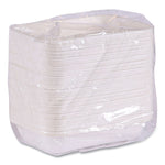 Vanguard Worldview Renewable and Compostable Sugarcane Take-Out Containers, 16 oz, 7 x 5 x 1, White, 400/Carton