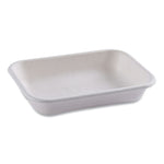 Vanguard Worldview Renewable and Compostable Sugarcane Take-Out Containers, 16 oz, 7 x 5 x 1, White, 400/Carton