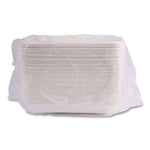 Vanguard Worldview Renewable and Compostable Sugarcane Take-Out Containers, 24 oz, 8 x 6 x 1, White, 400/Carton