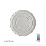 Vanguard Molded Fiber Pizza Tray, 16" Diameter, White, Sugarcane, 50/Carton