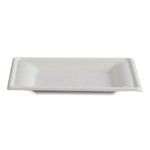 Vanguard Renewable and Compostable Sugarcane Plates, 6 x 6, White, 500/Carton