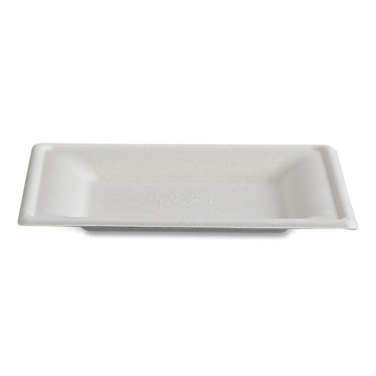 Vanguard Renewable and Compostable Sugarcane Plates, 6 x 6, White, 500/Carton