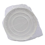 Vanguard Molded Fiber Pizza Tray, 14" Diameter, White, Sugarcane, 50/Carton
